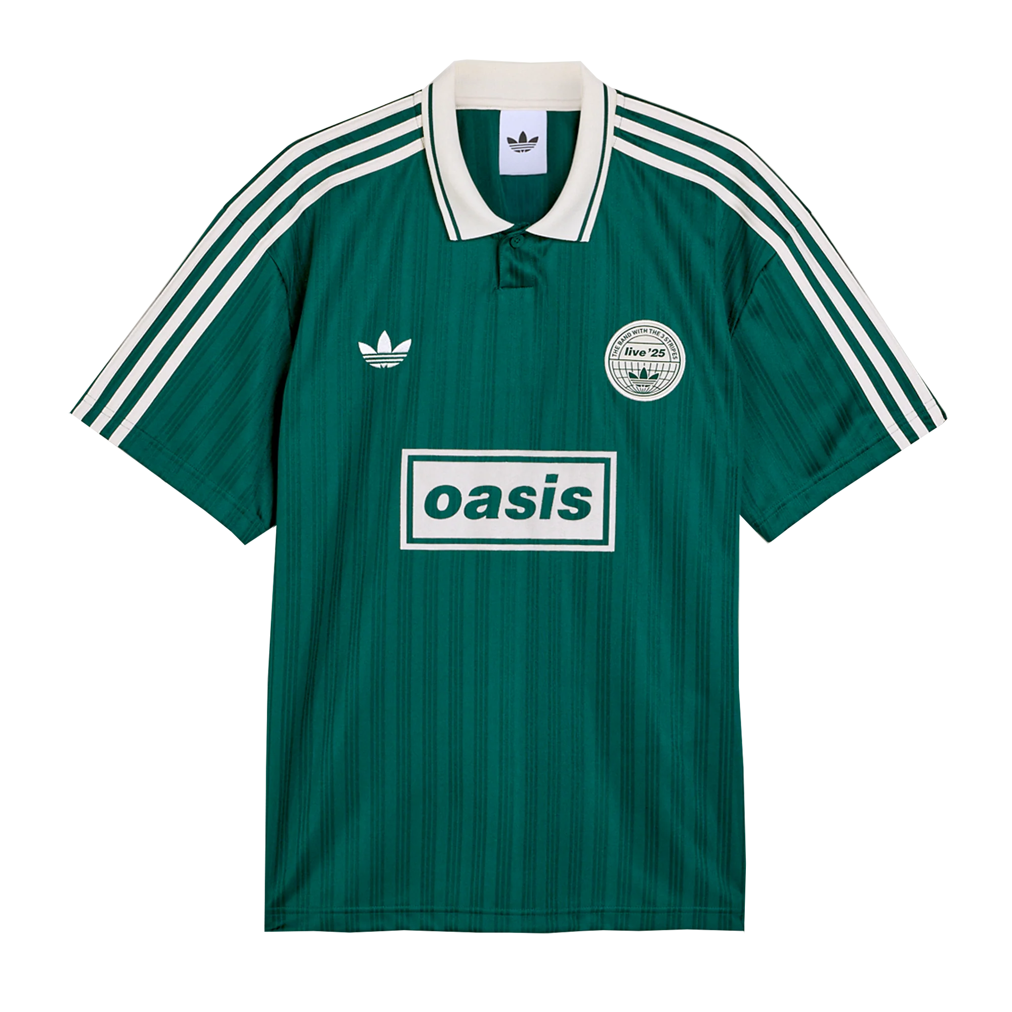 Live '25 adidas Football Shirt Collegiate Green/Cream White – Oasis