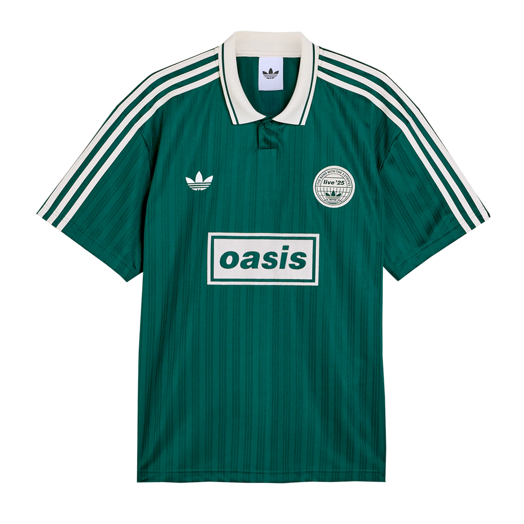 Live '25 adidas Football Shirt Collegiate Green/Cream White – Oasis Live '25 adidas Football Shirt Collegiate Green/Cream White – Oasis