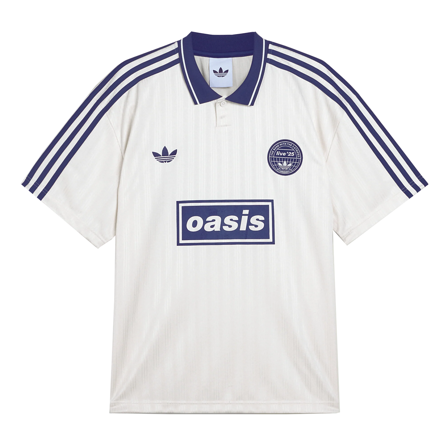 Live '25 adidas Football Shirt Cream White/Night Indigo