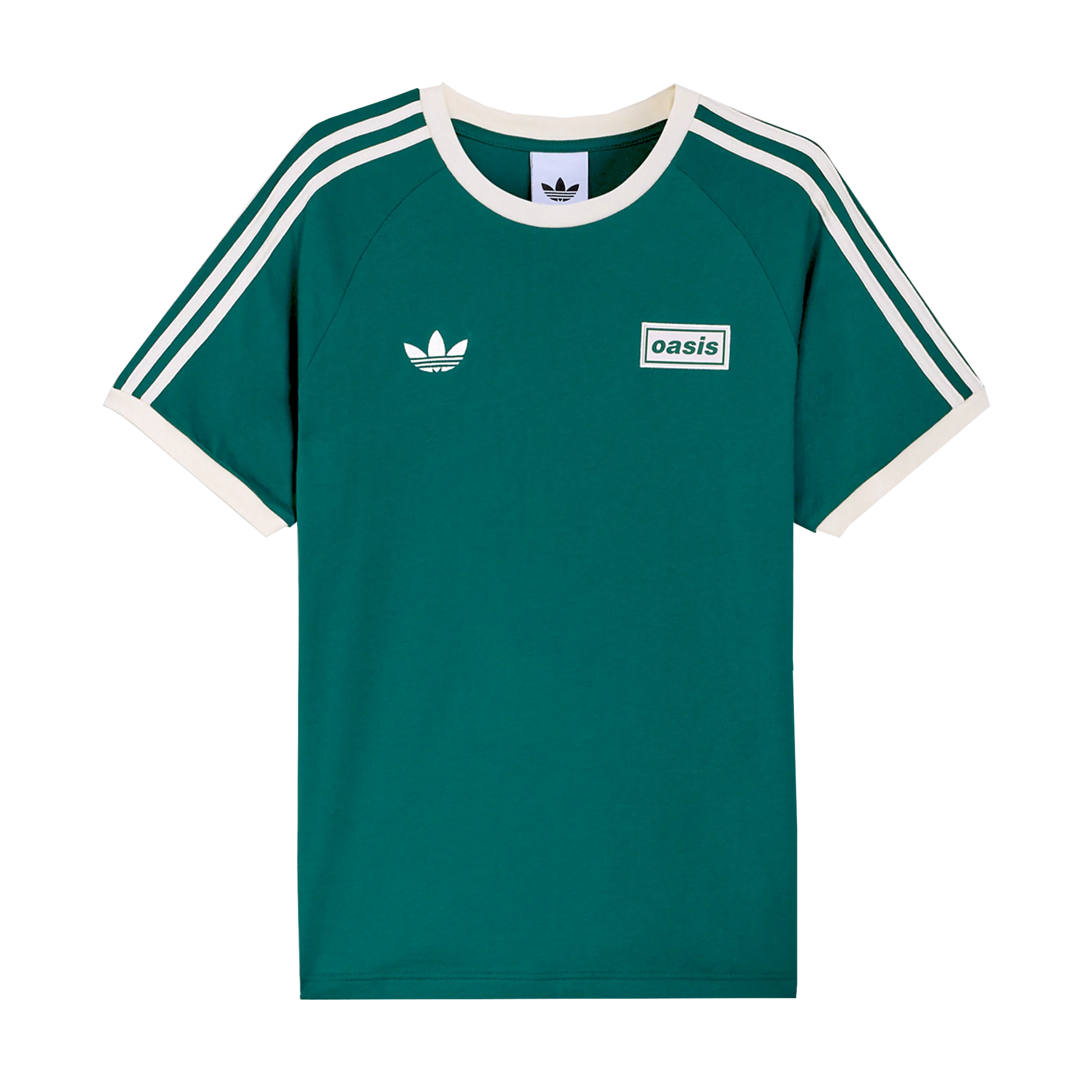 Live '25 adidas 3 Stripes T-Shirt Collegiate Green/Cream White – Oasis