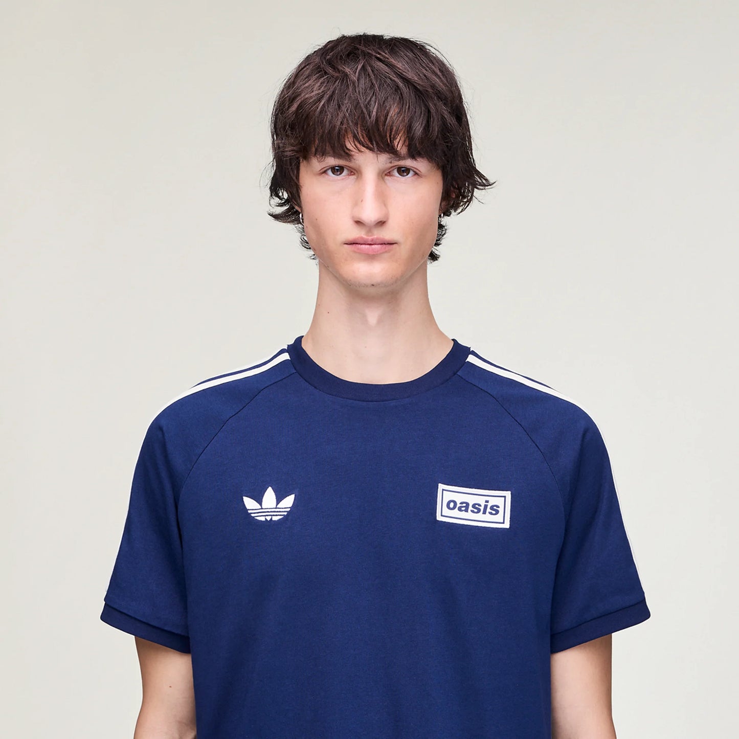 Live '25 adidas 3 Stripes T-Shirt Night Indigo/Cream White
