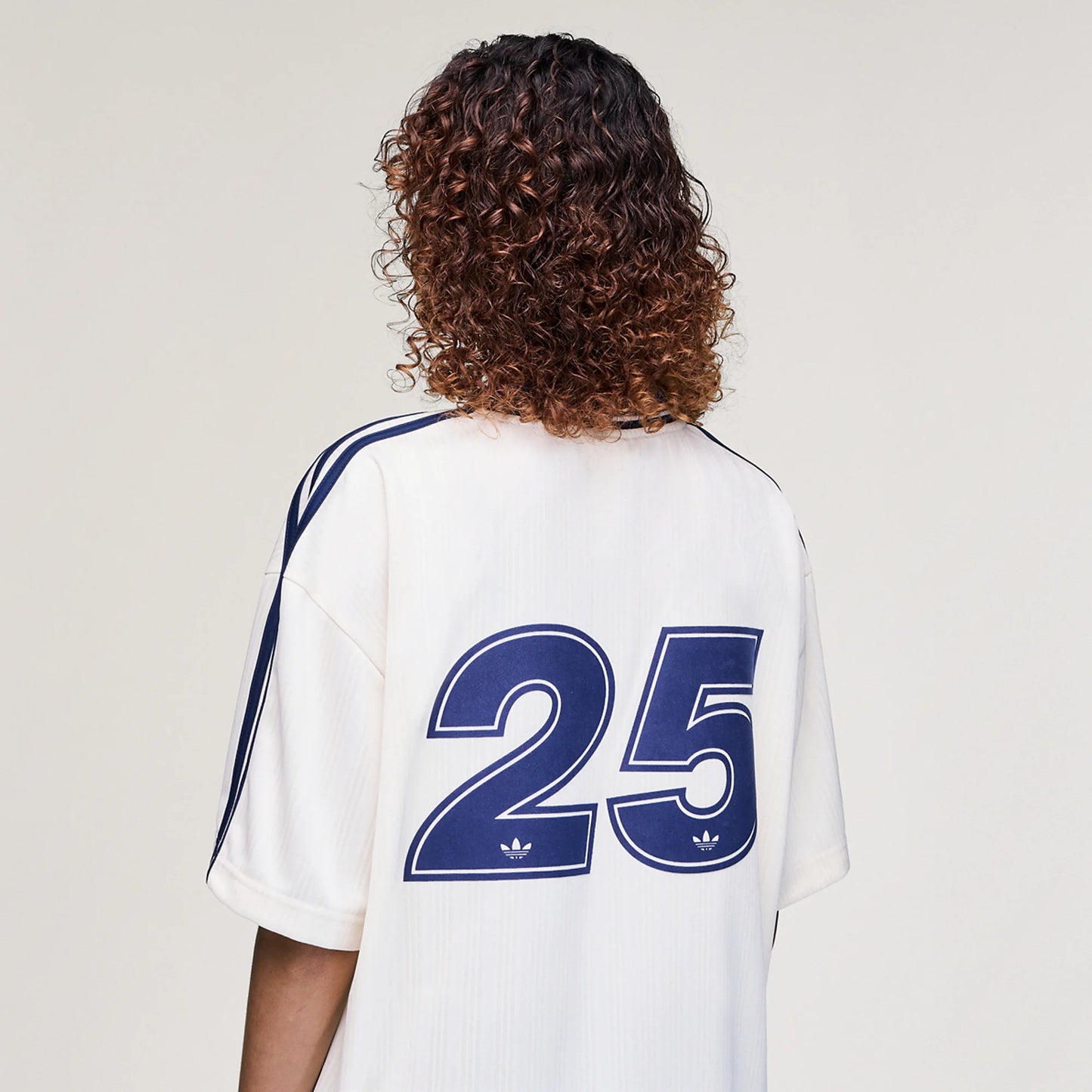 Live '25 adidas Football Shirt Cream White/Night Indigo