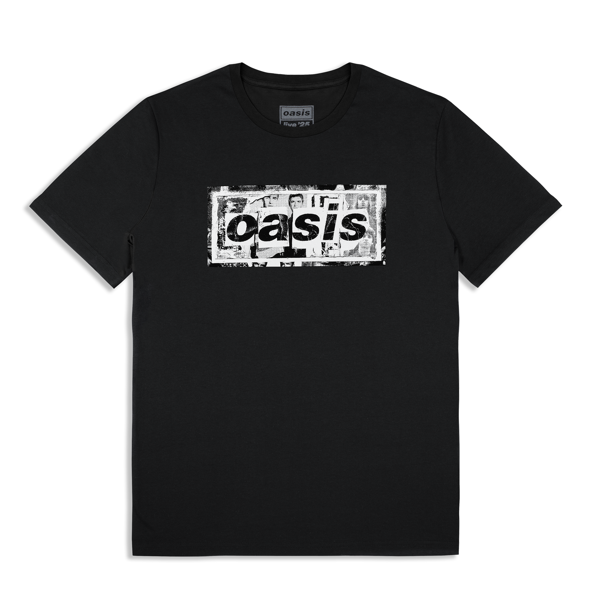 Collage Live 25 World Tour T Black – Oasis
