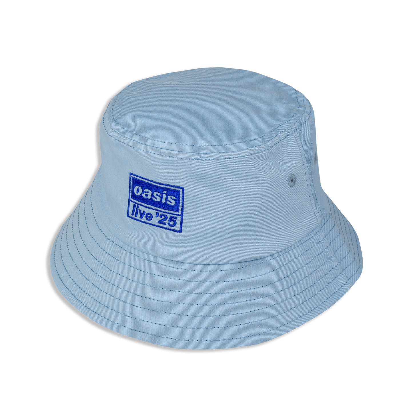 Live 25 Embroidered Logo Bucket Hat Sky Blue