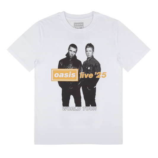 Live 25 Gold Photo T-shirt White