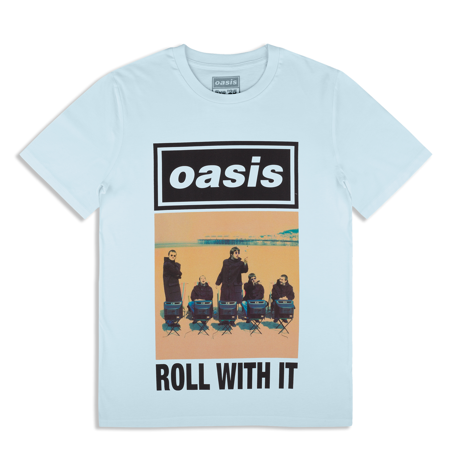 Roll With It Single Cover T-shirt Blue