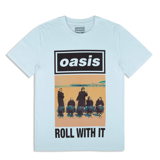 Roll With It Single Cover T-shirt Blue