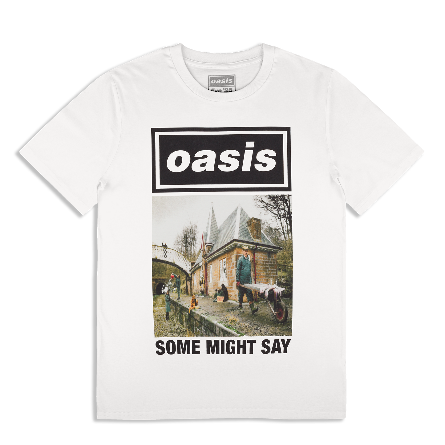 Some Might Say Single Cover T-shirt White