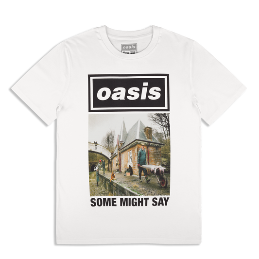 Some Might Say Single Cover T-shirt White