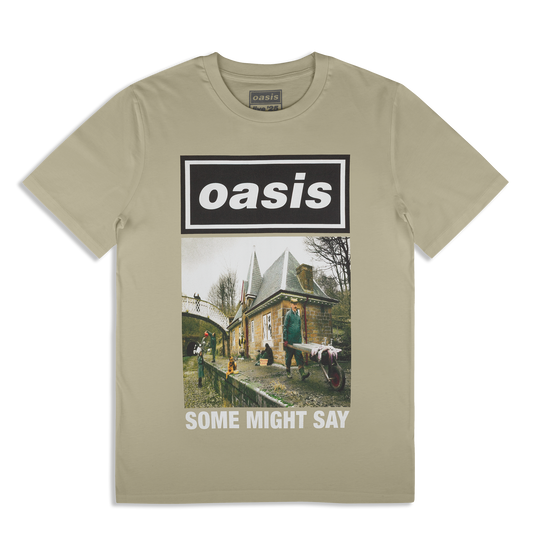 Some Might Say Single Cover T-shirt Stone