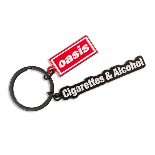 Cigarettes & Alcohol Decca Logo Enamel Keyring