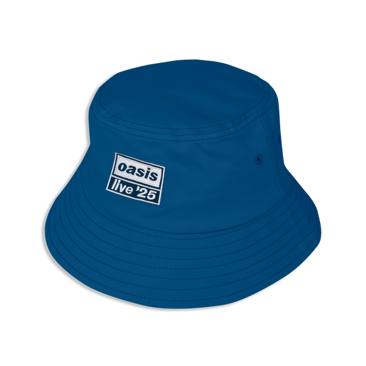 Live 25 Embroidered Logo Bucket Hat Navy