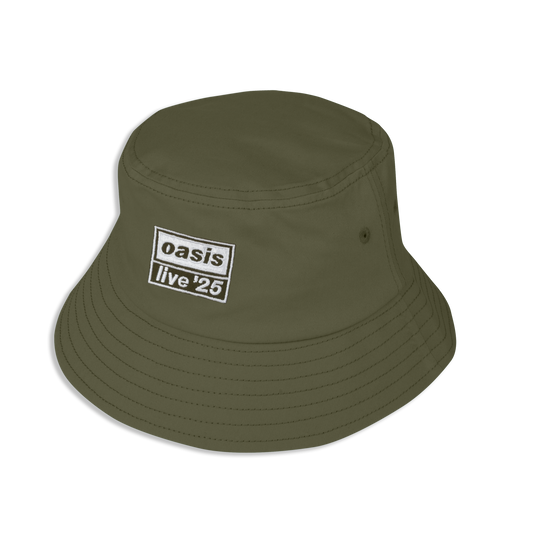 Live 25 Embroidered Logo Bucket Hat Forest Green