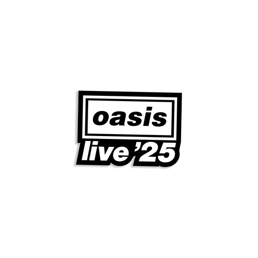 Original Oasis Live 25 Lock up Sticker Black