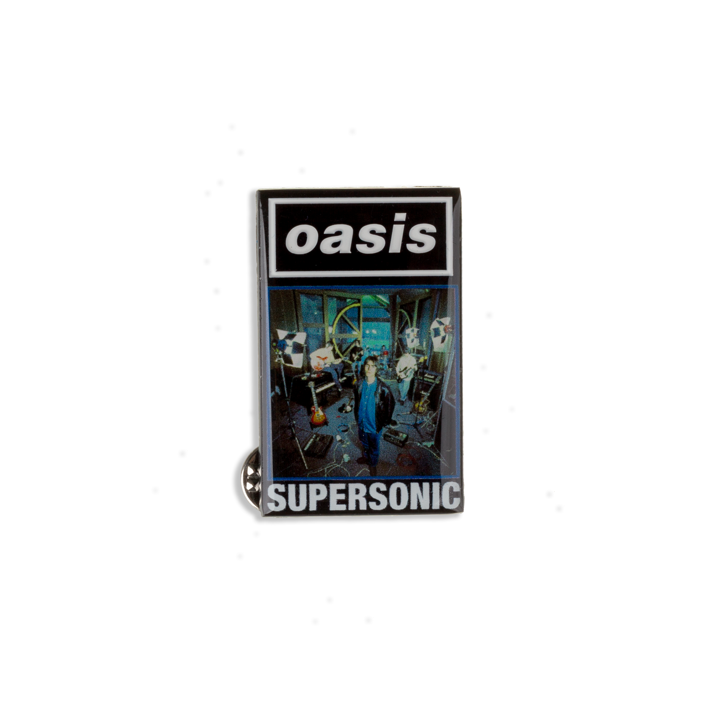 Supersonic Single Cover Epoxy Pin Badge