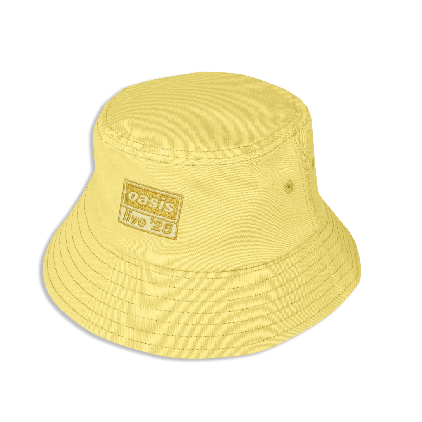 Live 25 Embroidered Logo Bucket Hat Butter Yellow